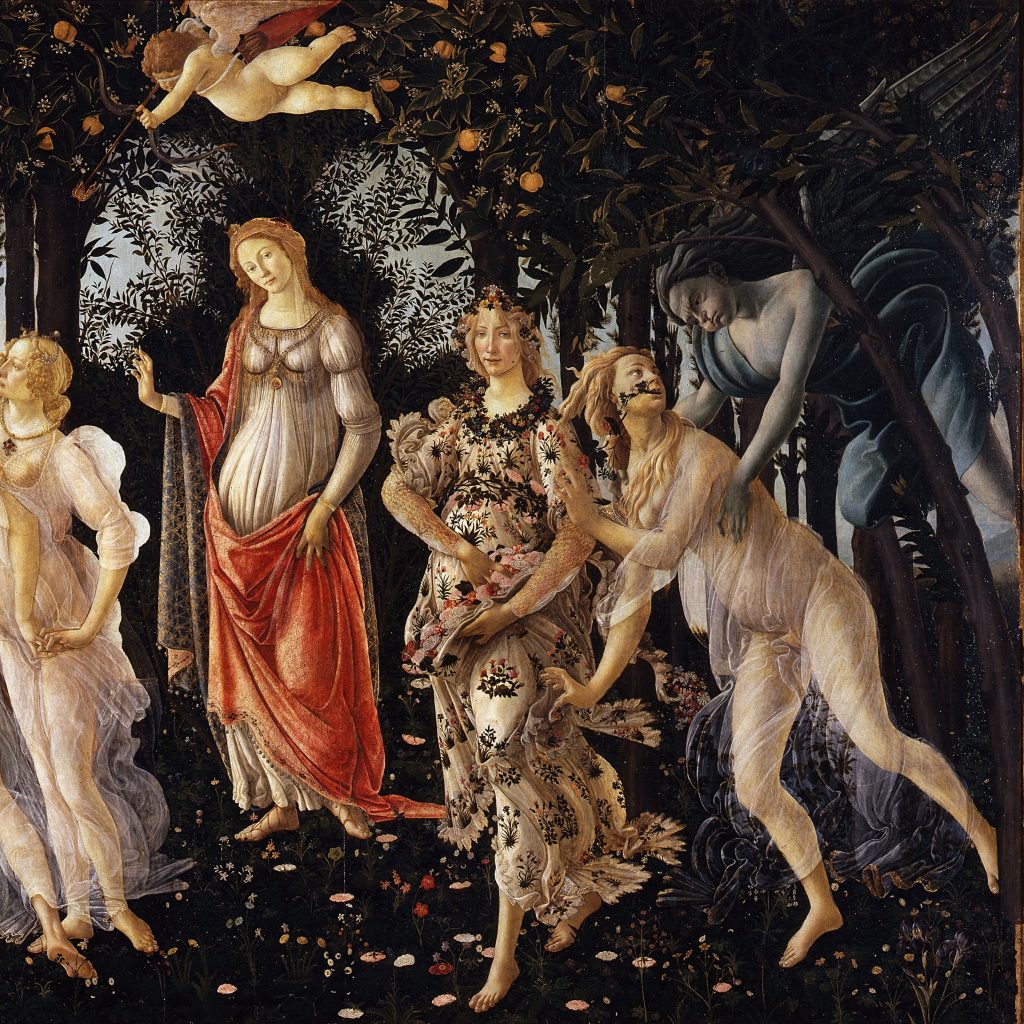 Cefiro Laprimavera Botticelli | Céfiro | Mitología