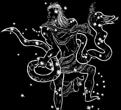 Ophiuchus Constellation 01 | Bastón De Esculapio | Símbolos