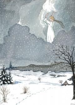 Frau Holle Madre Nieve Dama Blanca | Frau Holle: La Madre Nieve | Mitología