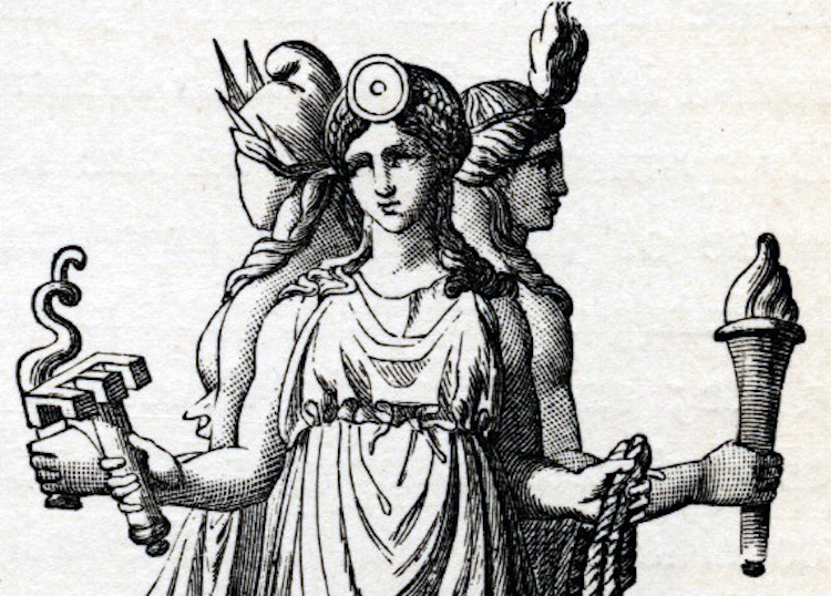 Hecate Greek Goddess Of The Crossroads By Stephane Mallarme | Hécate, Reina De Las Brujas | Mitología