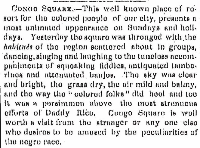 Congo Square Newspaper 1848 | Marie Laveau: Reina Vudu | Biografías