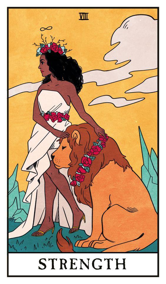 Modern Witch Tarot La Fuerza | Dioses Y Diosas Arcanas | Oráculos & Mancias